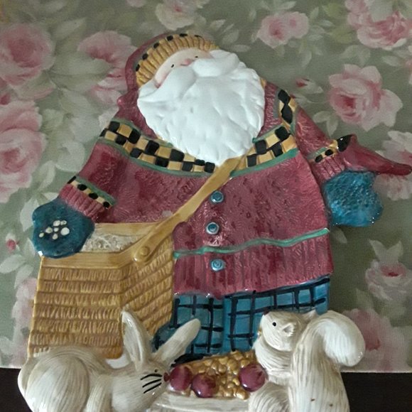 Vintage SAKURA Debbie Mumm Santa Claus Plate - Picture 2 of 6